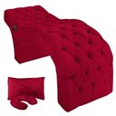 Ver imagem 2 de Maca Estofada Capitonê Largura 70 cm com Massagem Veludo Vermelho Sofa Store