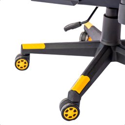 Cadeira Gamer Regulável Ergonômica Confortável Premium - Amarelo - 8