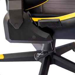 Cadeira Gamer Regulável Ergonômica Confortável Premium - Amarelo - 6