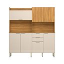 Ver imagem 2 de Cozinha Compacta Pitaya 7 Portas 2 Gavetas - Cinamon Touch/Off White