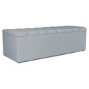 Ver imagem 1 de Recamier Calcadeira Bau 140 cm Dalia Suede Cinza Artte