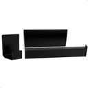 Ver imagem 4 de Kit de Acessórios para Banheiro Preto 4 Pçs F.master Slim Df