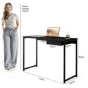 Ver imagem 3 de Escrivaninha com Gaveta Mia 110 X 45 Klm Store Preto-preto