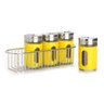 Conjunto de 4 Porta Tempero em Vidro Amarelo e Suporte Cosmopolitan Maxwell & Williams - 1