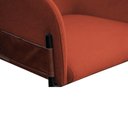 Ver imagem 3 de Poltrona Decorativa Jobim Pés de Ferro Preta Bouclé Terracota - Montanaris Decor Md Montanaris Decor