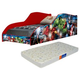Mini Cama Infantil com Colchão Vingadores - 2