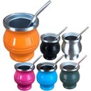 Ver imagem 3 de Cuia Terera Chimarrão Térmica Copo Inox Mate Bomba Canudo