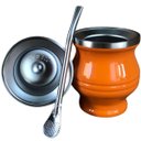 Ver imagem 2 de Cuia Terera Chimarrão Térmica Copo Inox Mate Bomba Canudo