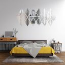 Ver imagem 3 de Kit 20 Un. Espelho Flexível Decorativo 15,5x23,5cm Diamante Losango