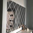 Ver imagem 4 de Kit 20 Un. Espelho Flexível Decorativo 15,5x23,5cm Diamante Losango