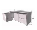 Ver imagem 4 de Mesa Auxiliar Woodcore Rack 1,20 Mdf 120x40 Cm Brinquedos