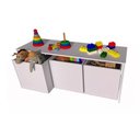 Ver imagem 2 de Mesa Auxiliar Woodcore Rack 1,20 Mdf 120x40 Cm Brinquedos
