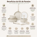 Ver imagem 2 de Kit Panelas Antiaderente com Cabo Removível e Acessórios Bra
