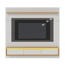 Ver imagem 6 de Painel para TV 65 pol com Bancada Suspensa 180cm Toronto C04 Off White Matte Naturale - Lyam Decor