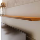 Ver mais imagens de Painel para TV 65 pol com Bancada Suspensa 180cm Toronto C04 Off White Matte Naturale - Lyam Decor