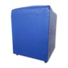 Puff Banqueta Quadrado Cubo Decorativo Courino e Suede Azul Royal Courino - 3