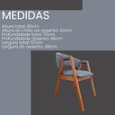 Ver imagem 7 de Kit 4 Poltronas Lithi Linho Cinza-Escuro Sala de Jantar & Recepções