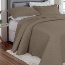 Ver imagem 4 de Colcha Ultrassônica - Queen Size - Classic - C/ Porta Travesseiros - Marrom - Rozac