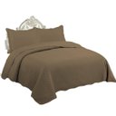 Ver imagem 1 de Colcha Ultrassônica - Queen Size - Classic - C/ Porta Travesseiros - Marrom - Rozac