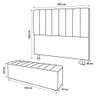 Kit Cabeceira E Baú Cama Box Casal Cora 140cm Suede Bordô - 4