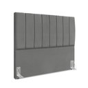 Ver imagem 2 de Cabeceira Estofada Carla 140 Suede Cinza