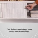 Ver imagem 4 de Painel Bancada Suspensa 1 Porta Tvs até 75 Polegadas Ímola - Cinamomo/off White