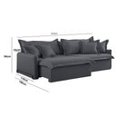 Ver imagem 2 de Sofá Cama Leona Retrátil e Reclinável 210 Cm Braço 15 Cm Meu Sofá Online