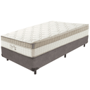 Ver imagem 1 de Cama Box Cinza e Colchão King Best Molas Ensacadas Solteiro 88x188x33 Anjos