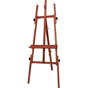 CONJ 2 Cavalete de Pintura 4116 Compacto Dobrável Madeira Pinus Cor Mogno SOUZA