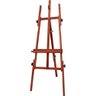 CONJ 2 Cavalete de Pintura 4116 Compacto Dobrável Madeira Pinus Cor Mogno SOUZA - 1