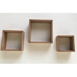 Trio De Nichos Mdf 15mm Cru Para Pintura - 6
