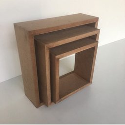 Trio De Nichos Mdf 15mm Cru Para Pintura - 8