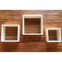 Ver imagem 3 de 4 Kits Trio de Nichos Branco Tx 15Mm, Quadrinhos para Enfeites