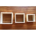 Ver imagem 5 de 4 Kits Trio de Nichos Branco Tx 15Mm, Quadrinhos para Enfeites