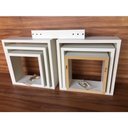 Ver imagem 1 de 2 Kits Trio De Nichos Branco Tx 15mm, Quadros Para Enfeites