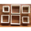 Ver imagem 4 de 2 Kits Trio De Nichos Branco Tx 15mm, Quadros Para Enfeites