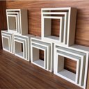 Ver imagem 6 de 6 Kits Trio De Nichos Branco Tx 15mm Quadrinhos