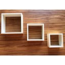 Ver imagem 4 de 6 Kits Trio De Nichos Branco Tx 15mm Quadrinhos