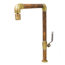 Ver imagem 1 de Torneira Cobre Rústica Antiga P/ Cozinha Cuba de Sobrepor