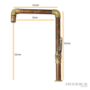 Ver imagem 6 de Torneira Cobre Rústica Antiga P/ Cozinha Cuba de Sobrepor