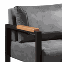 Ver imagem 3 de Poltrona Decorativa para Sala Recepção Estilo Industrial Ipanema