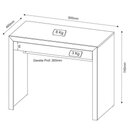 Ver imagem 3 de Conjunto para Home Office Ideal 3 Peças Nogal Tecno Mobili