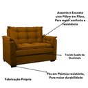 Ver imagem 4 de Sofá 2 Lugares Confortável Pequeno 140cm Small Cores Herrero Cor:cobre