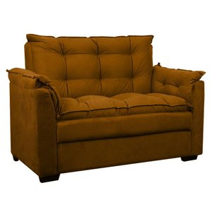 Sofá 2 Lugares Confortável Pequeno 140cm Small Cores Herrero Cor:cobre
