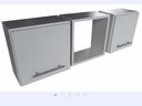Ver imagem 2 de Armário Nicho Para Banheiro 3 Pç 30x30x20cm Com Fundo Bra