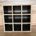 Ver imagem 1 de Nicho Para Toalhas 9 Espaços Mdf 15mm Preto 45x45x20cm