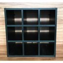 Ver imagem 2 de Nicho Para Toalhas 9 Espaços Mdf 15mm Preto 45x45x20cm