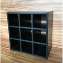 Ver imagem 3 de Nicho Para Toalhas 9 Espaços Mdf 15mm Preto 45x45x20cm