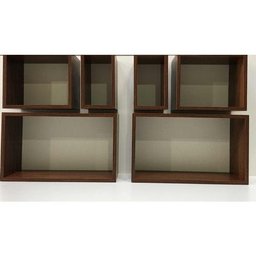 Nicho 6 Peças Imbuia Marrom Para Decoração Mdf 15mm - 5