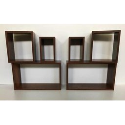 Nicho 6 Peças Imbuia Marrom Para Decoração Mdf 15mm - 7